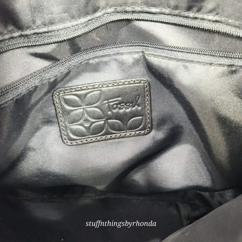 Fossil black textile